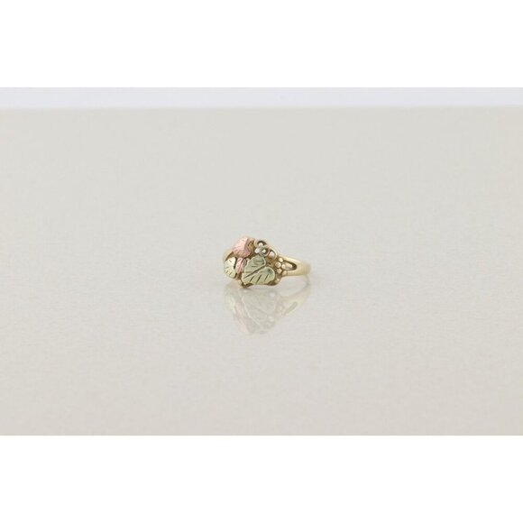 10k Yellow Gold Black Hills Gold Leaf Ring Size 7 - Picture 3 of 9